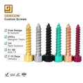 Self Tapping Cylindrical Head Black Screws Metric M6 M7 M8 M9 M10 Colour Cap Head Aluminium Screws and Fasteners Manufacturer