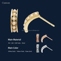 Fine Jewelry Pearl Earrings Multi Mini Pearls Earring Pure Gold 14K Studs Entry Lux Jewelry Gift