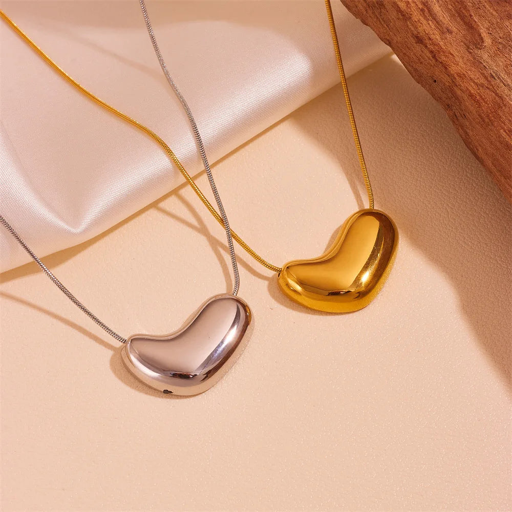 Fashion Custom Stainless Steel Italian Jewelry Wholesale PVD 18K Gold Plated Waterproof Tarnish Free Pendant Necklace for Women