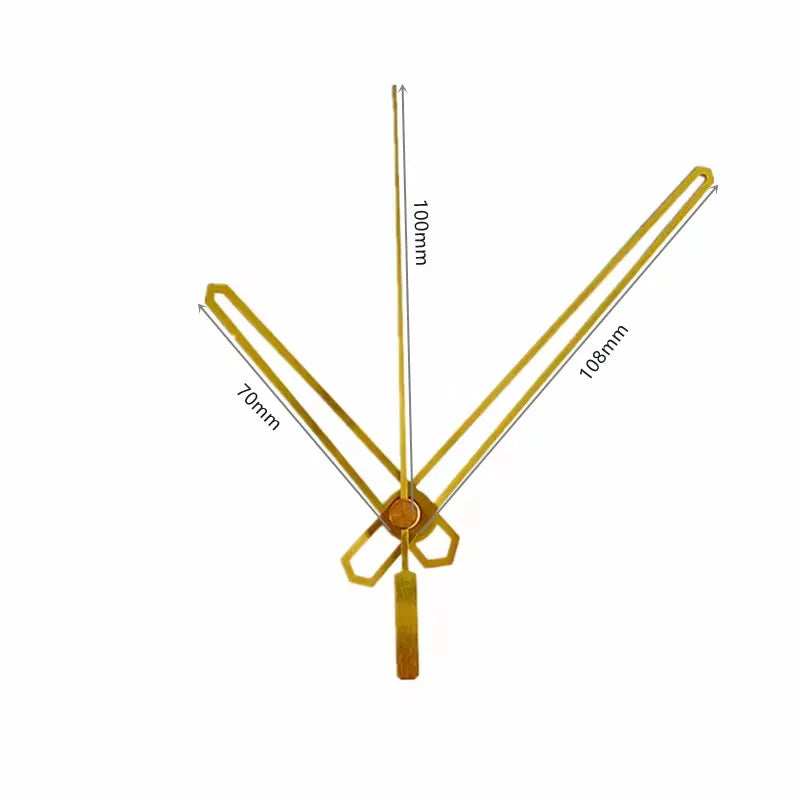 Gold Clock Hands Repair Parts Tools Metal Hour Hand