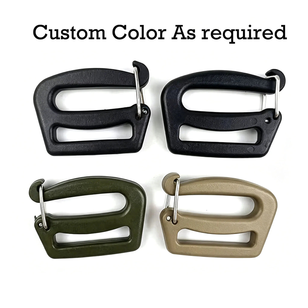 Plastic Webbing Connecting Clip Open Hook Quick Release Tri-Glide Slider Belt Buckle for Webbing Backpack Clip Strap Bag G Hook