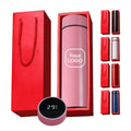 Customized Logo 500ml Smart Water Bottle Temperature Display Stainless Steel Insulated Tea Infuser With Infuser and Gift Box