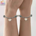 Cheap Boys Girls Gift String Bracelet Adjustable Magnetic Couple Bracelet That Say I Miss You