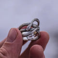 Huitan Trendy Multi Layer Snake Finger Rings Girls Lady Cool Gifts for Women Men Vintage Carved Silver Fashion Ring Unisex