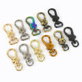 Meetee AP376 F3-34 12*44mm/9*45mm DIY Bag Accessory Dog Collar Swivel Clasp Lobster Snap Hook Alloy Follow Decorative Buckle