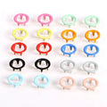 Fancy 7mm 8mm 9mm Printed Colorful Brass Prong Snap Fastener Buttons Shank Style Washable 4-part for Children's Clothing