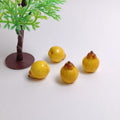 New 100Pcs 16*20MM Artificial Mini Pear Fruit Models Lifelike Realistic Miniature Doll House Fruit Toys for DIY Craft Decor