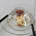 SOLHUI Clear glassware Small Round Shape Tempered Glass Dinner Serving Plate Daily Used Kitchenware in Home