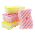 Hign Density Three Layers Wave Kitchen Cleaning Sponge