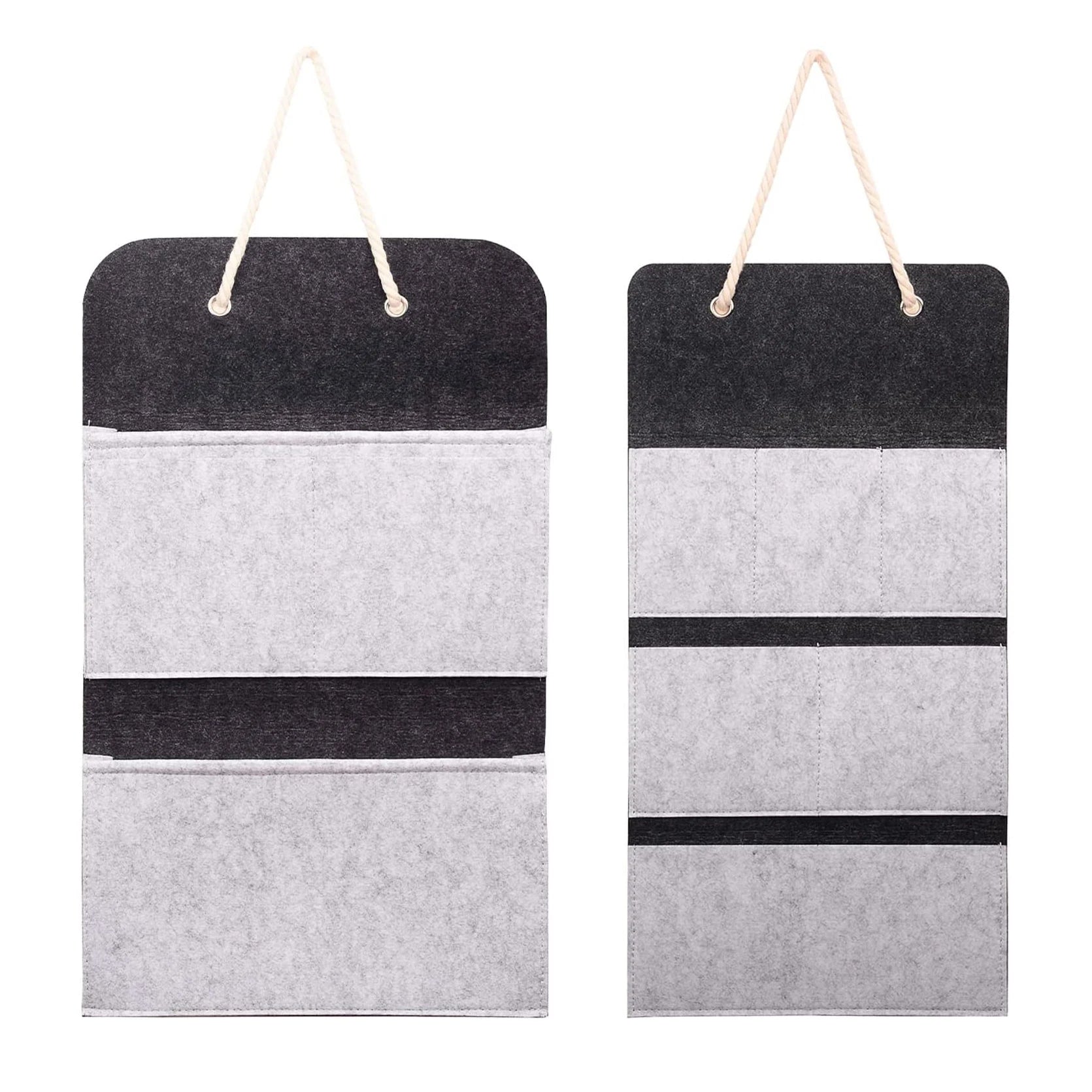 Wall Hanging Felt Storage Bag with Multi-pockets Home Organizer for Bedroomliving Roomoffice for Door