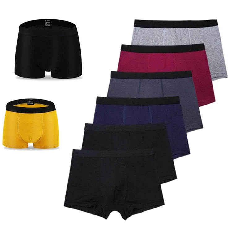 Breathable Mid-rise Boxers Par Hombr Manufacturer Underpants Custom logo Calecon Trunks Boxer Bamboo Underwear Men