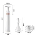 3 in 1 Electric Lady Shaver Epilator for Women Groin Hair Trimmer Body Hair Trimmer Bikini Eyebrow Trimmer Grooming Kit Groomer