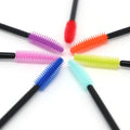 50pcs Wholesale Silicone Eyelash Brush Disposable Grafting Eyelash Tool Silica Gel Tower Eyebrow Brush Color Eyelash Comb