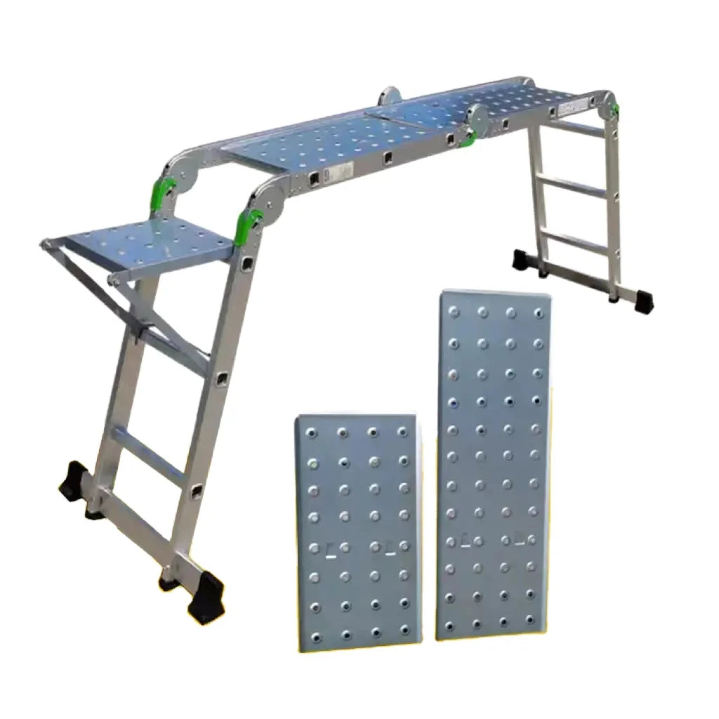 Professional Modern Aluminum Alloy Foldable Ladder with Multi-Position Design 150KGS Capacity CE Certified Sports Venues Use