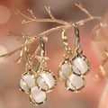 2025 New Design Sense Fashion Personality Opal Earrings Women's Trendy Temperament Earrings Wedding Jewelry Birthday Gifts