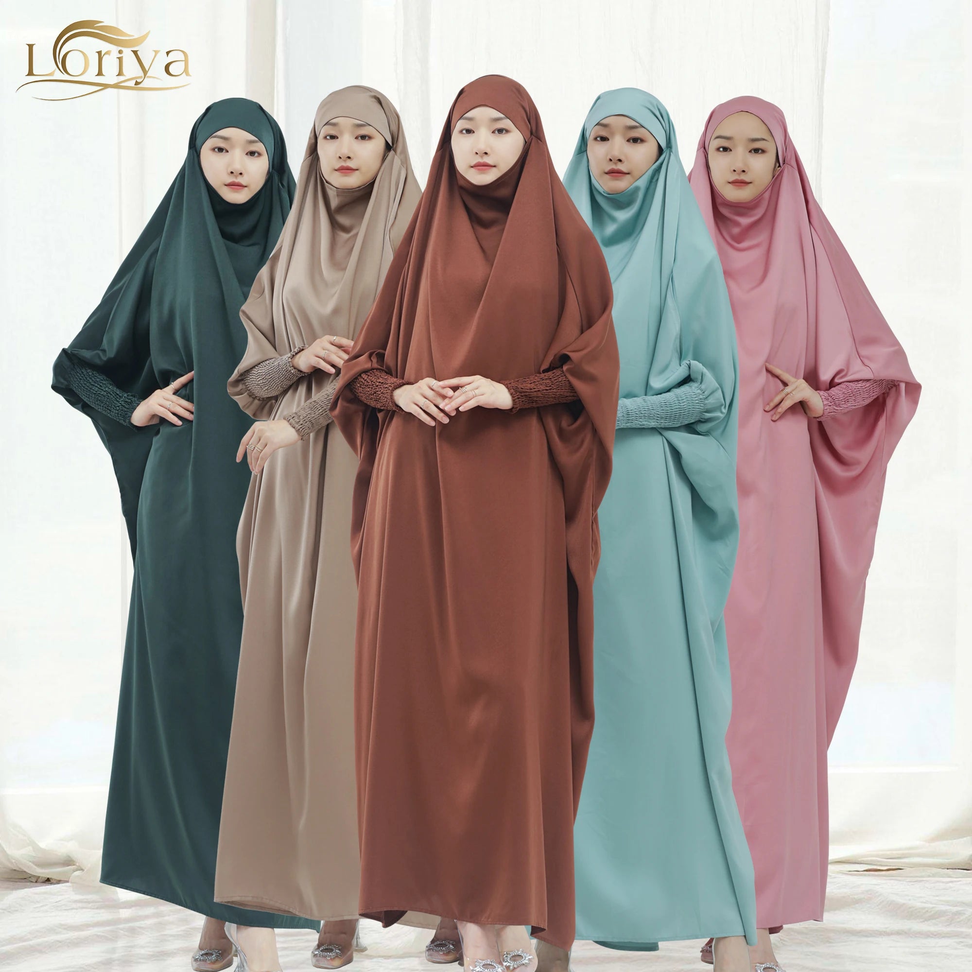 Muslim One Piece Black Prayer Abaya for EID Modest Islamic Black Prayer Abaya Dubai Pakistan Islamic Clothing 2023