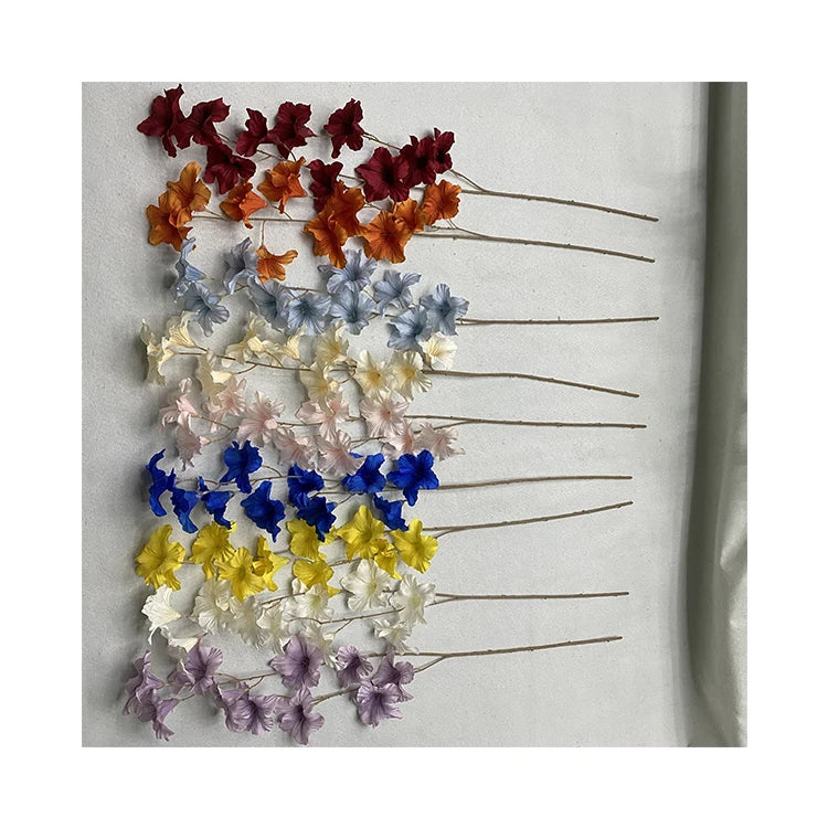 Wall Hanging Long Morning- Glory Colorful Artifical Flowers for Decoration Mariage