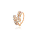 S00132817 xuping Jewelry Royal Vintage Simple Delicate Leaf Style Diamond 18k Gold Plated Unisex Ring