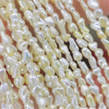 Fashion Women Jewelry 2-3mm Japan Sea Water Akoya Natural White Yellow Keshi String Pearl Necklace