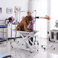 USMILEPET Electric Pets Lifting Square LED Light up Grooming Table  for Dog Cat Adjustable Arm Foldable Non-Slip Pet Grooming