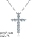 Fine Silver 925 Fashion Jewelry Necklaces Women 925 Sterling Silver Cross Charm Necklaces Custom with Gold Plated