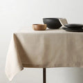 Restaurant Washed Woven Table Cloth Customer Size Multi Color Rectangular Table Cloths 100% Pure Linen Christmas Table Linen