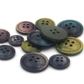 18L 24L 32L Color Wood Suit Button Shirt Wooden Buttons 4-Holes Drop Glue Painted Color Print Button Drop