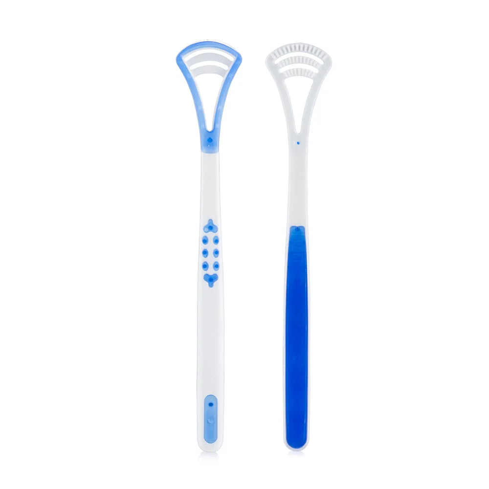 Wholesale Multifunction Silicone Tongue Cleaner Plastic Tongue Scraper Effective and Convenient Product for Tongue Cleaning
