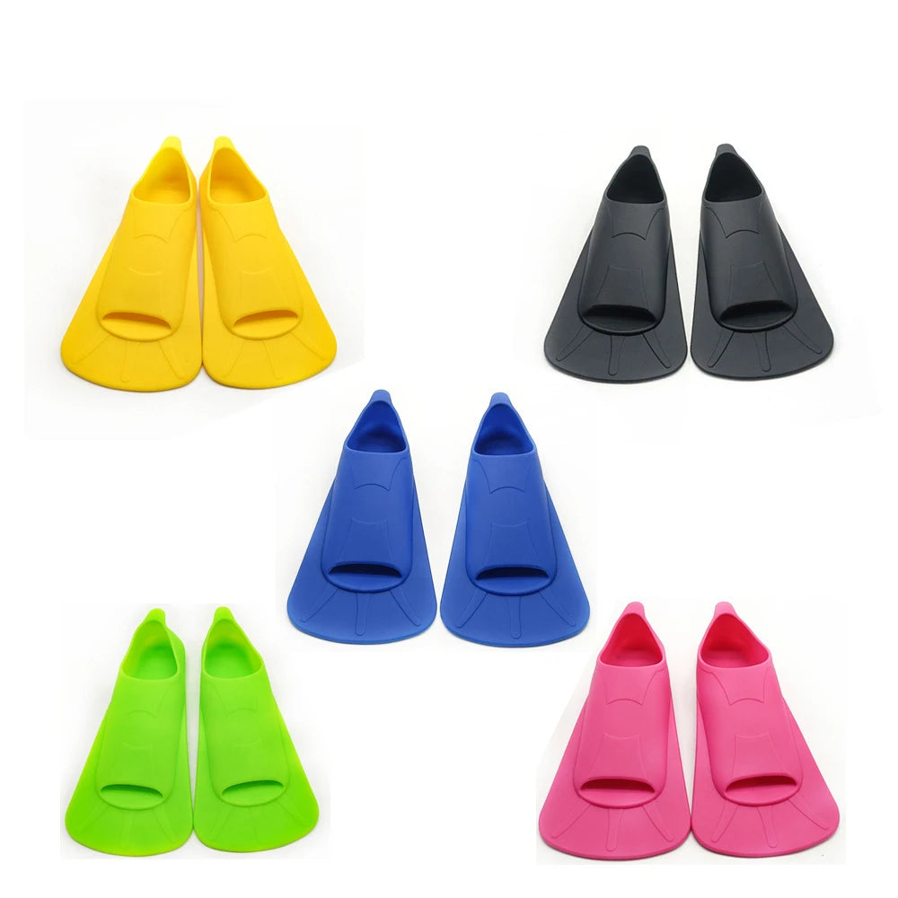 Customized Training Swimming Equipment Adults Kids Silicone Professional Diving Frog Shoes Short Fins