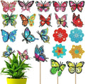 Diamond Painting Decoration Stick Butterfly Gnome Sunflowers 5D DIY Flower Pot Tabletop Plant Decorations Kit