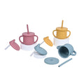 Logo Customization 3 in 1 Silicone Kids Water Drinking Bottle Toddler Snack Container Baby Training Tableware Children Sippy Cup