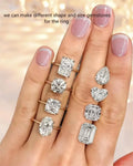 IGI Certified 1CT Lab Diamond Round Starsgem Custom 10K Gold Solitaire Jewelry HPHT CVD DEF VVS VS Oval Lab Grown Diamond Ring