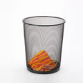 6 Gal Mesh Office Trash Can Open Metal Wire Wastebaskets Waste Basket Trash Can for Near Desk Recycling Garbage Container Bin