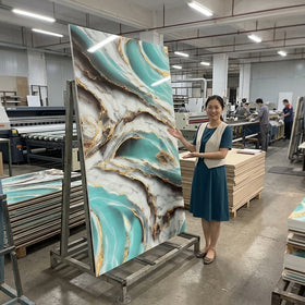 High Glossy Marble Design 1220x2440mm 3mm Uv Marble Sheet Wall Panel Uv Board Pvc Sheet