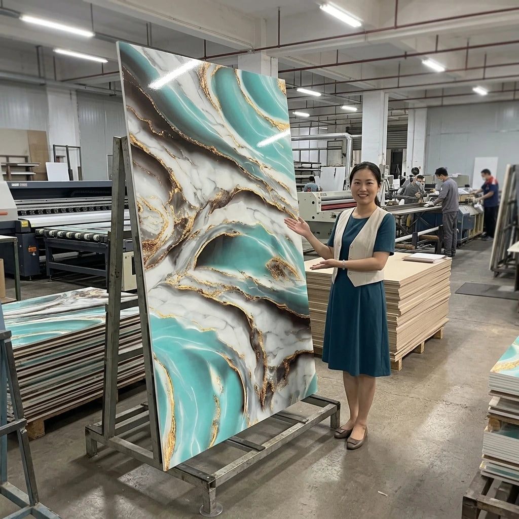 High Glossy Marble Design 1220x2440mm 3mm Uv Marble Sheet Wall Panel Uv Board Pvc Sheet
