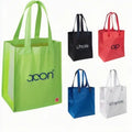 Custom Printed Eco-Friendly Recycled Tote Bags PP Non-Woven Fabric with Letter Pattern for Grocery Shopping with Your Own Logo