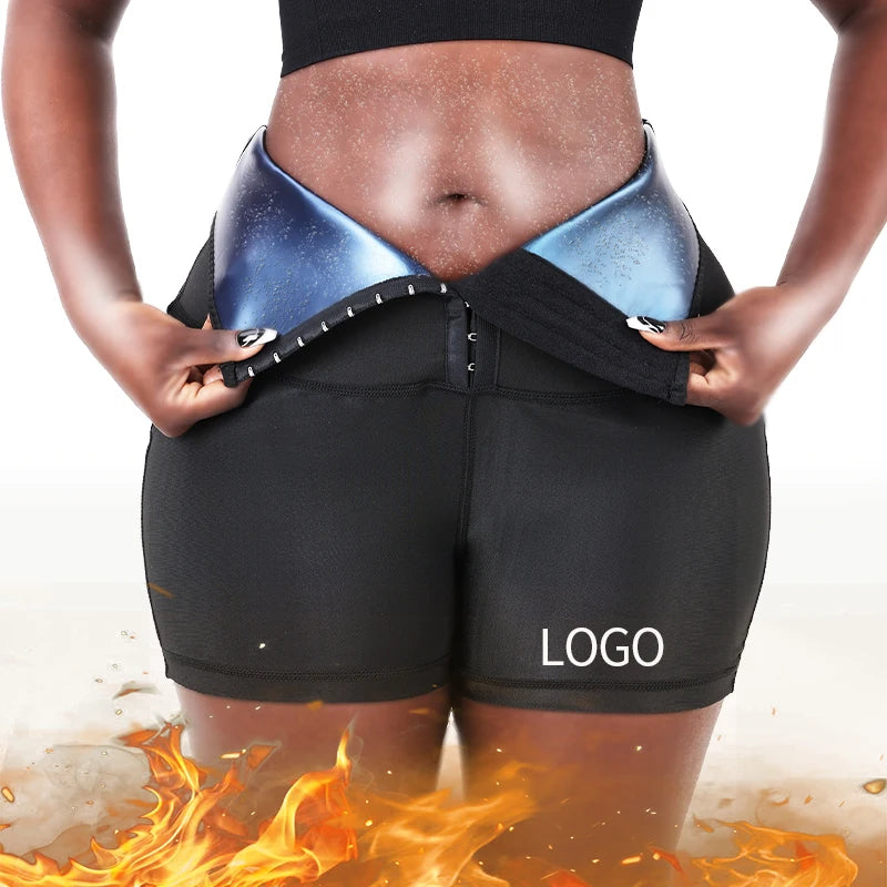 Gym High Waist Yoga Shorts Sauna Pants Body Shaper Slimming Medium Control Neoprene Breathable Quick Dry Workout Fitness Shorts