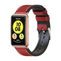 Mijobs Rubber Silicone Smart Watch Band Sport Leather Strap for huawei Watch Fit Men Watch Accessories