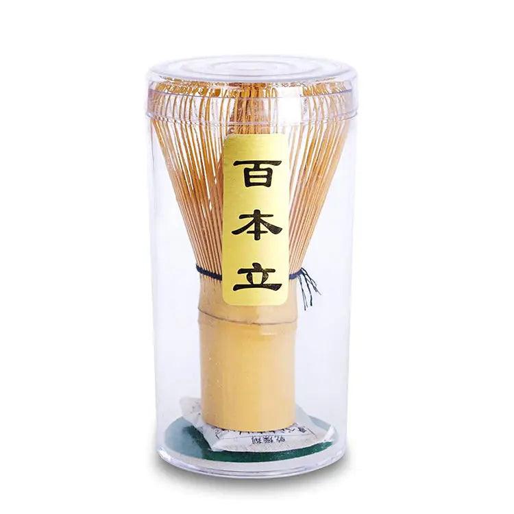 Wholesale Ceremonial 100 Prong Customize Logo Organic Bamboo Tea Set Japan Chasen Private Label Matcha Whisk Bamboo With Spout