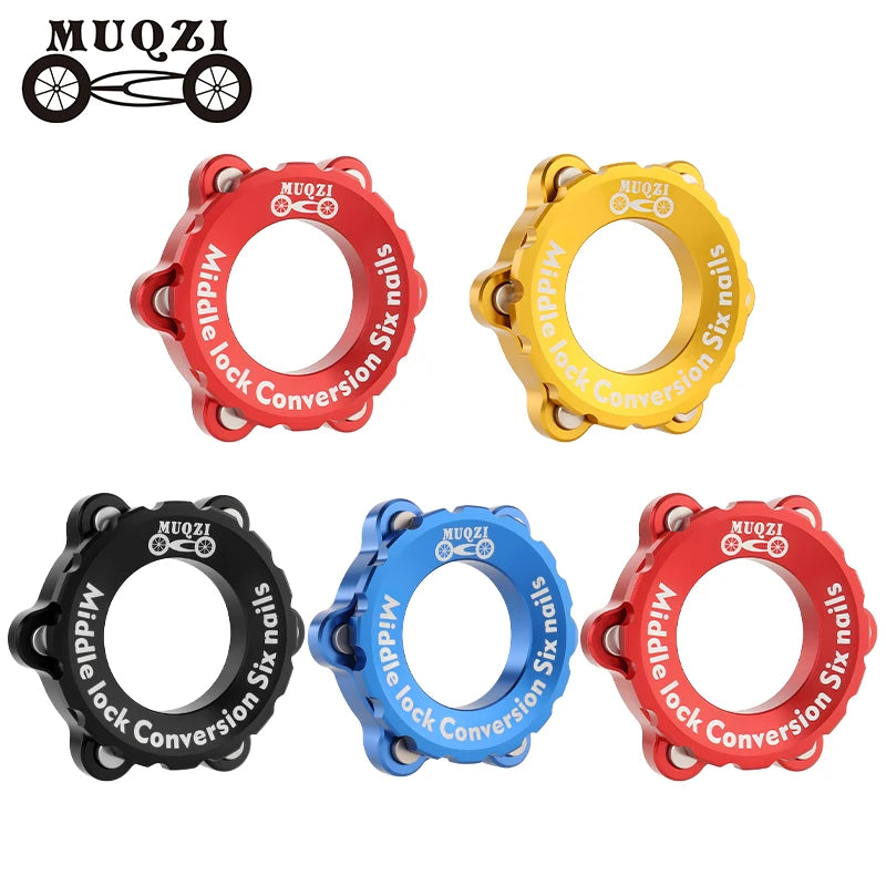 MUQZI Centerlock to 6-Hole Adapter  Bicycle Disk Brake Rotor Centerlock Adapter for MTB Bike