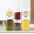 Transparent Reusable Bulk Grain Big Airtight Seal Injection Molded Eco-Friendly BPA Free Food Storage Container Set White Lid MegaBDM