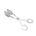 Stainless Steel Salad Tongs Double Hole Handle Salad Tongs Metal Food Tongs Clips for Fruits Buffet Desserts Cake Bread