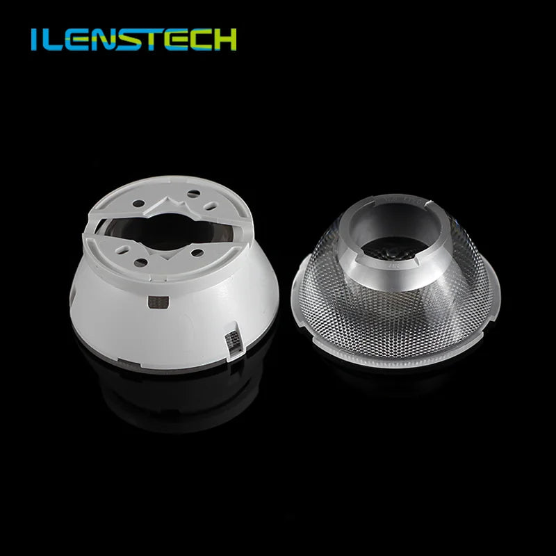 Ilenstech 55mm COB Lens Pmma Lens for Fluorescent Lamps / Led Optics with COB Led