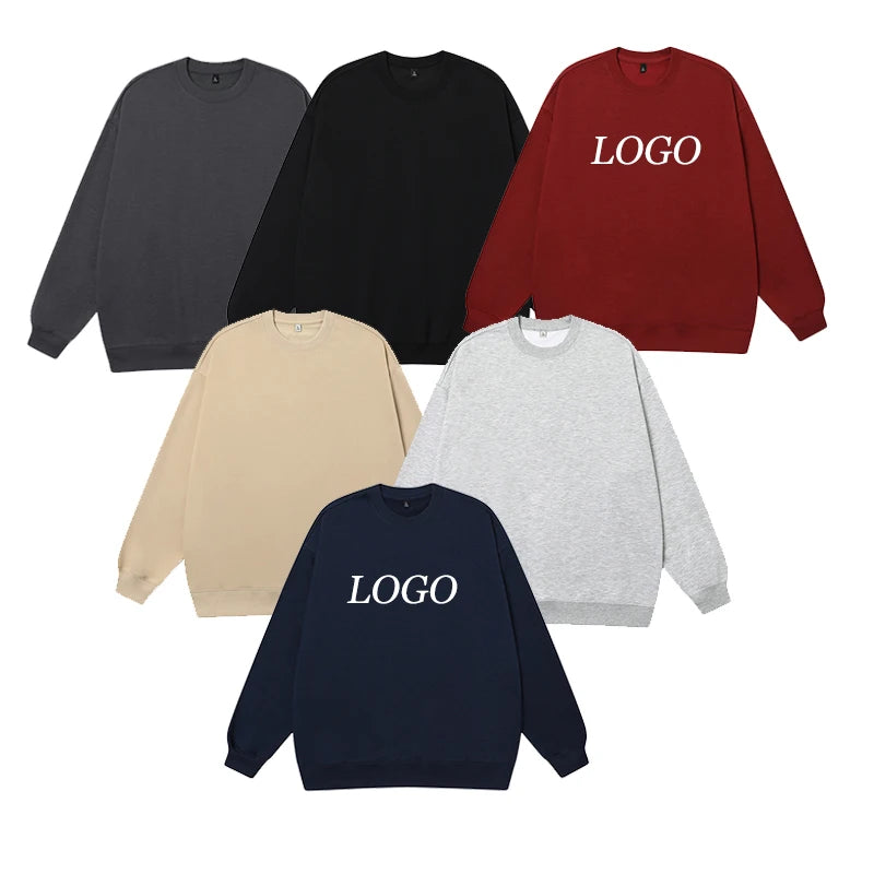 Custom Screen Printing Logo Men France Terry Sweater Hoodies Men Pullover Casual Outdoor Plain Men's Hoodies and Sweatshirts