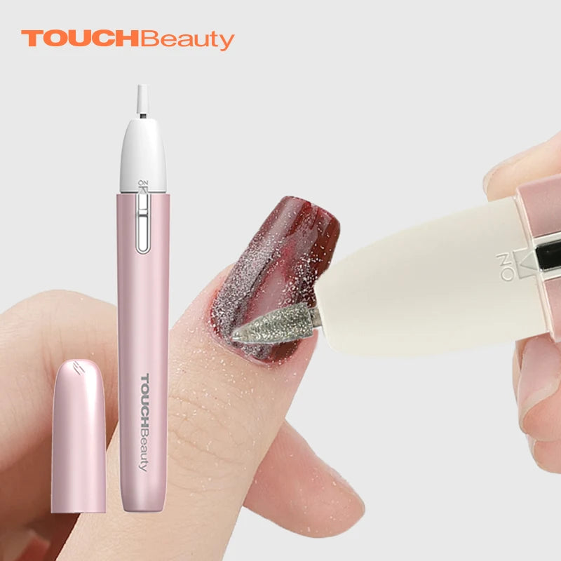 TOUCHBeauty Professional Electric Nail Polisher Grooming Kit Home Beauty Device with Manicure Implements Polish Grind Tool Set