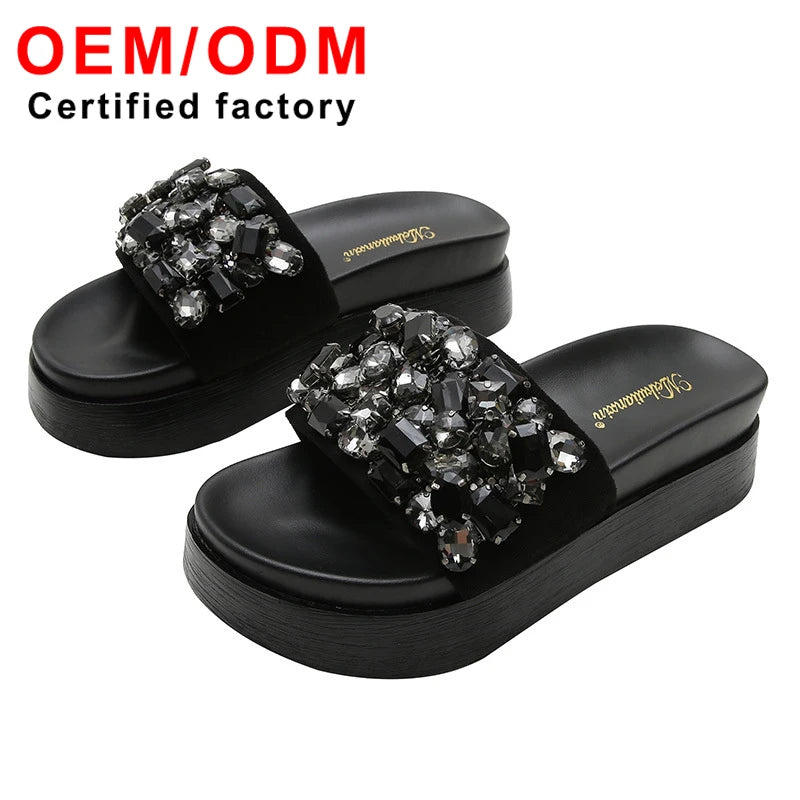 Women's New Style Summer Fashion Platform Sandal Anti-Slippery Light Women Shoes for Outdoor Use Open Toe Design