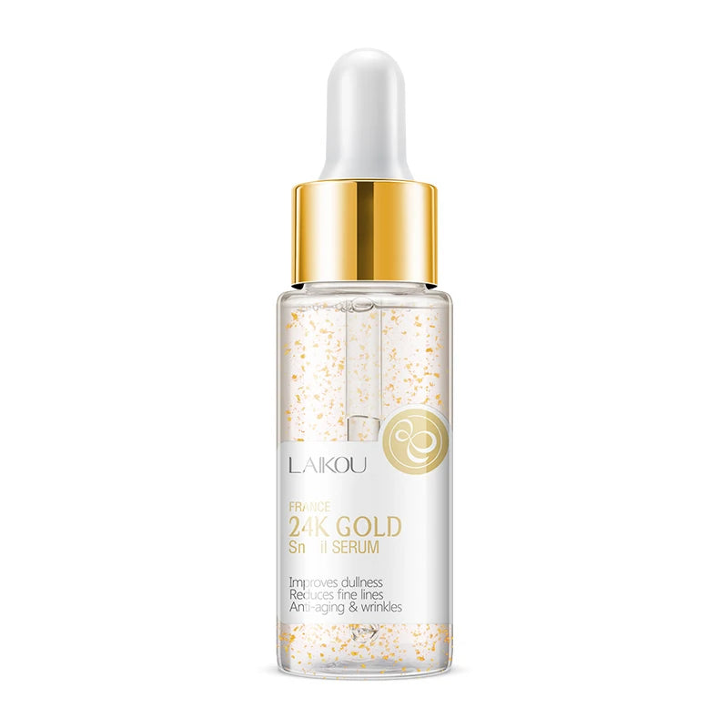 New Facial Care LAIKOU 30ml Serum Anti-aging Whitening 24k Gold Face Serum