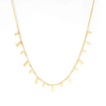 Classic Gold Plated Personalized Charm Necklaces Colorful Gold Jewelry Chain Stainless Steel Necklace
