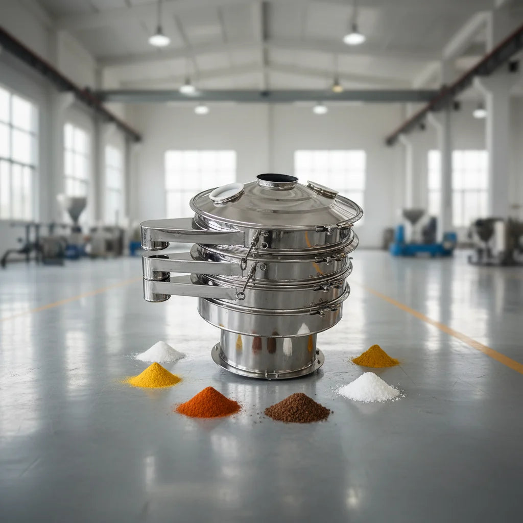 Limestone Glass Chemical Cement Calcium Oil Battery Coal Silica Vibro Sifter Vibrating Screen Sieve Machine