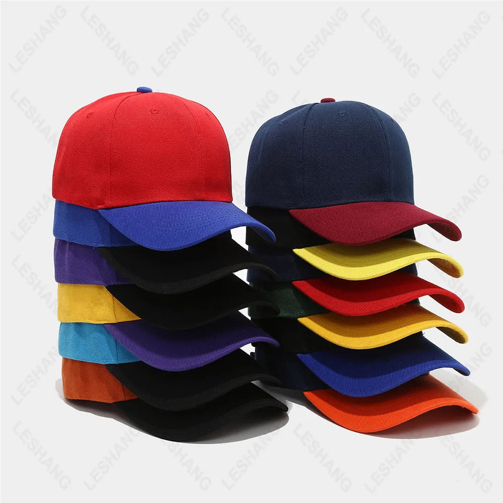 Unisex Two Tone 6 Panel Polyester Sports Hat Gorras Embroidery Logo Structured Baseball Caps